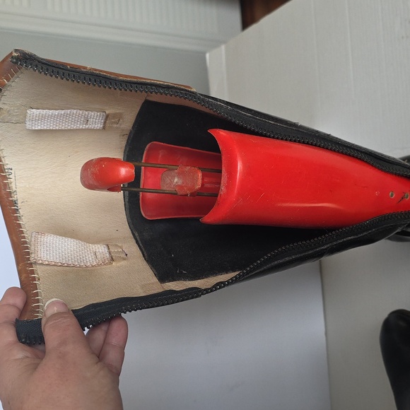 Two-Tone Leather Riding Boots - Picture 9 of 16